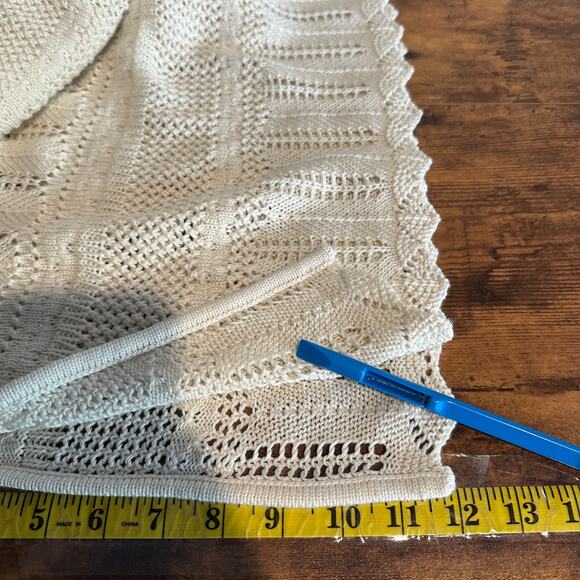 NWT Jessica Simpson Trinity Crochet Sweater Dress XS Ivory Boho Festival Cottage - Picture 8 of 11